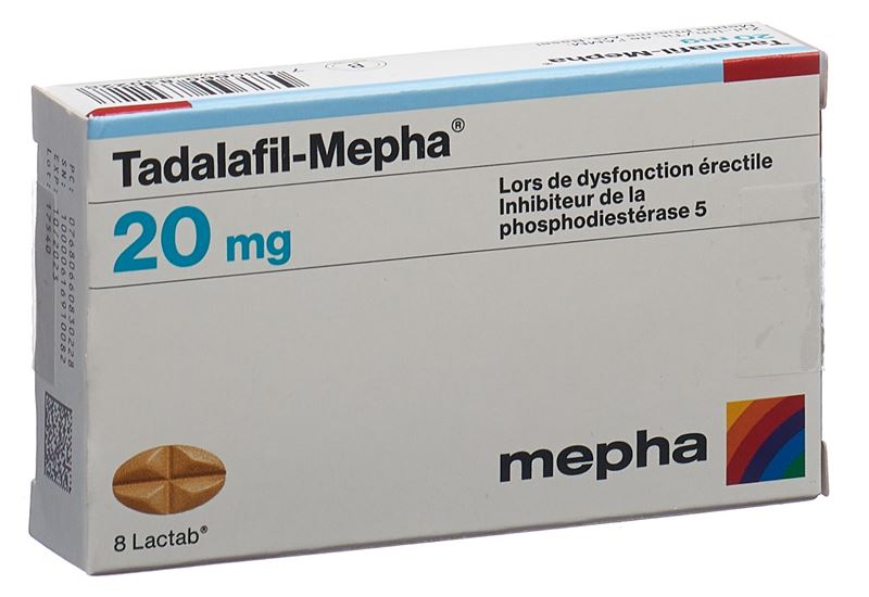 Tadalafil-Mepha Filmtabl 20 mg 8 Stk