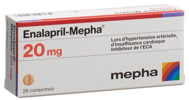 Enalapril-Mepha Tabl 20 mg 28 Stk Enalapril-Mepha Tabl 20 mg 28 Stk