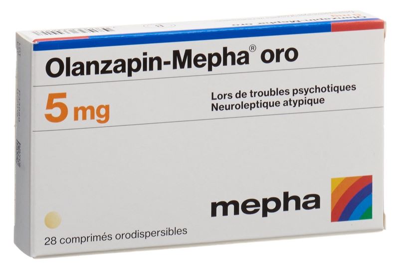 Olanzapin-Mepha oro Schmelztabl 5 mg 28 Stk