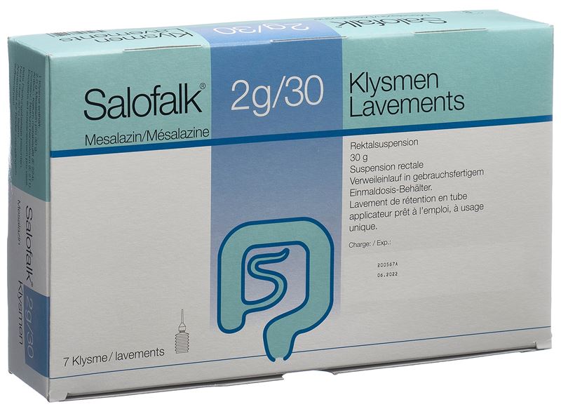 Salofalk lavements 2 g 7 pce