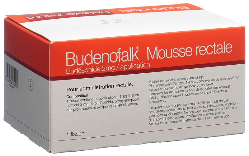 Budenofalk mousse rect 2 mg/dose 14 dos