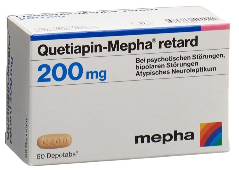 Quetiapin-Mepha retard Depotabs 200 mg 60 Stk