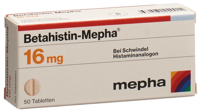 Betahistin-Mepha cpr 16 mg 50 pce Betahistin-Mepha cpr 16 mg 50 pce