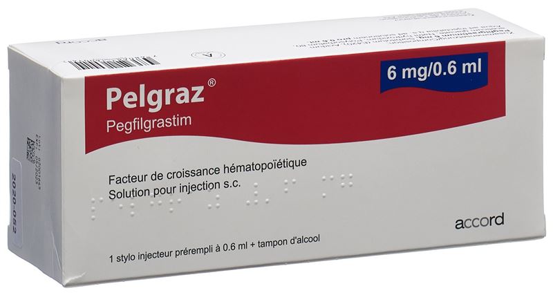 Pelgraz sol inj 6 mg/0.6ml injecteur prérempli 0.6 ml