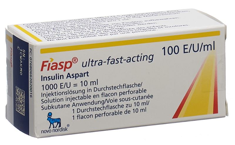 Fiasp sol inj 100 U flac 10 ml