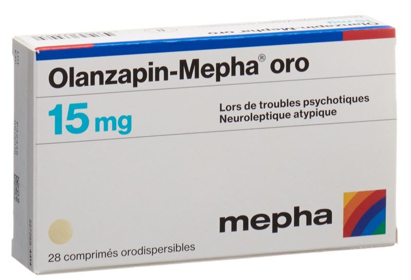 Olanzapin-Mepha oro Schmelztabl 15 mg 28 Stk