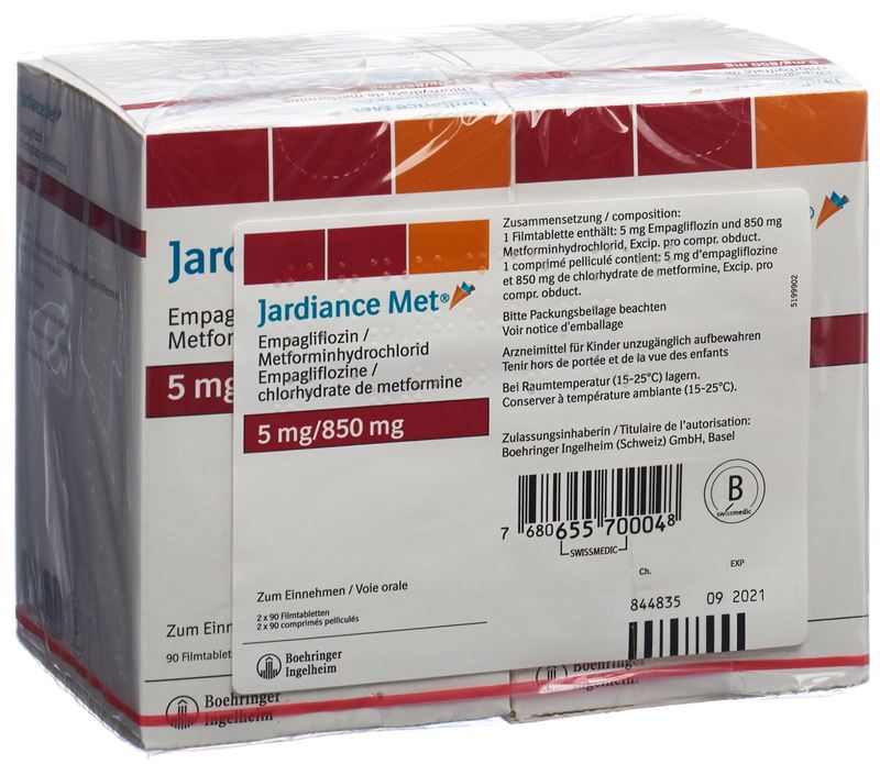 Jardiance Met cpr pell 5/850mg 2 x 90 pce