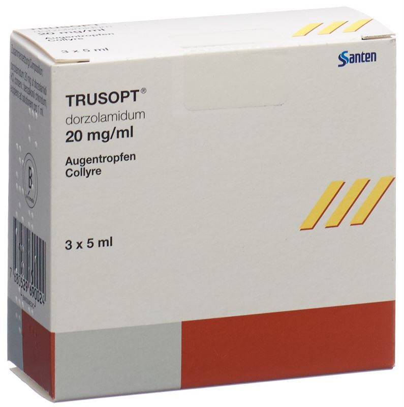 Trusopt gtt opht 2 % 3 fl 5 ml