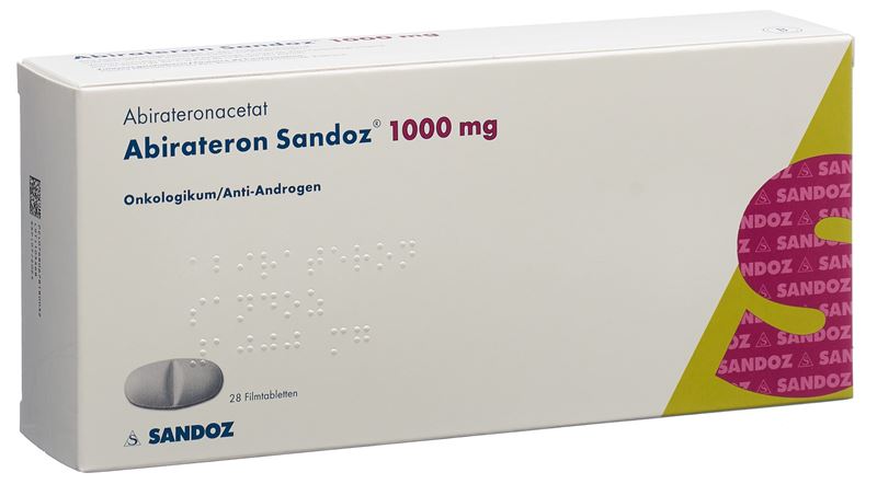 Abiratérone Sandoz cpr pell 1000 mg 28 pce