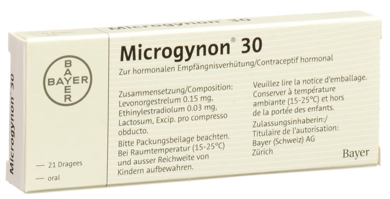 Microgynon 30 Drag 21 Stk Microgynon 30 Drag 21 Stk