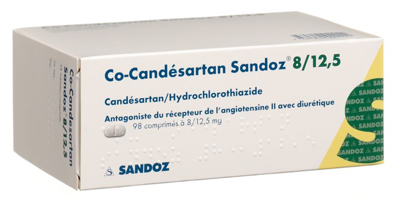 Co-Candésartan Sandoz cpr 8/12.5 mg 98 pce