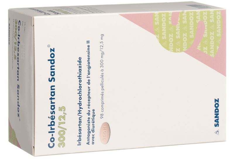 Co-Irbesartan Sandoz Filmtabl 300/12.5 mg 98 Stk