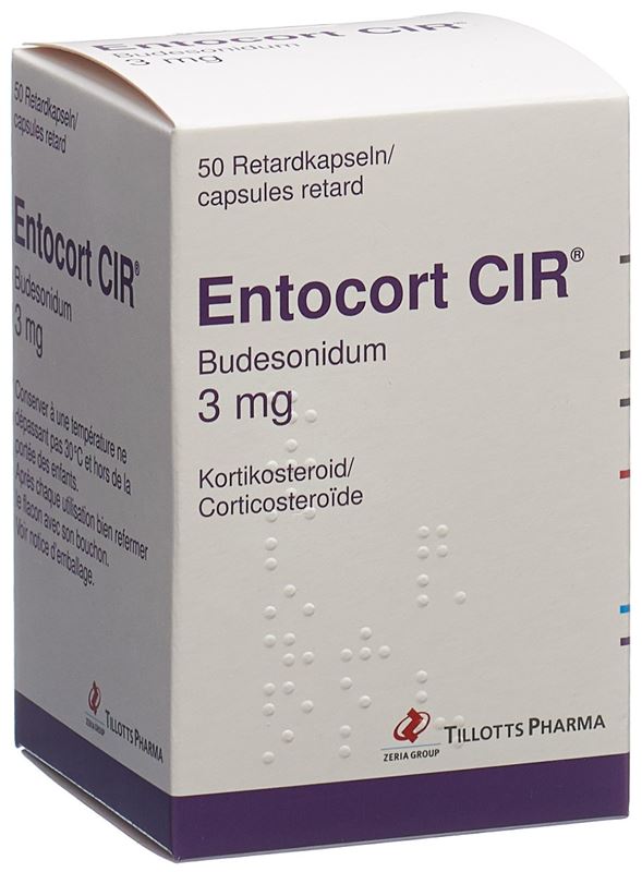 Entocort CIR 3 mg capsules dures à libération modifiée bte 50 pce