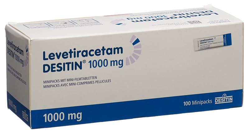 Levetiracetam DESITIN Minipacks avec mini-comprimés pelliculés 1000 mg sach 100 pce