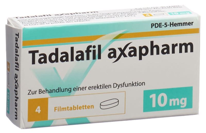 Tadalafil axapharm Filmtabl 10 mg 4 Stk