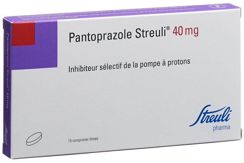 Pantoprazole Streuli cpr pell 40 mg 15 pce