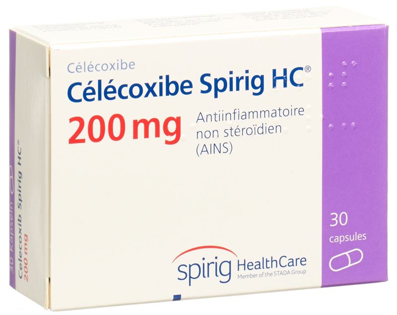 Célécoxib Spirig HC caps 200 mg 30 pce Célécoxib Spirig HC caps 200 mg 30 pce