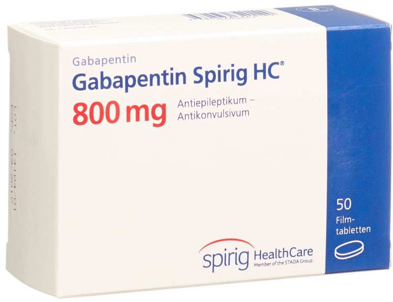 Gabapentine Spirig HC cpr pell 800 mg 50 pce