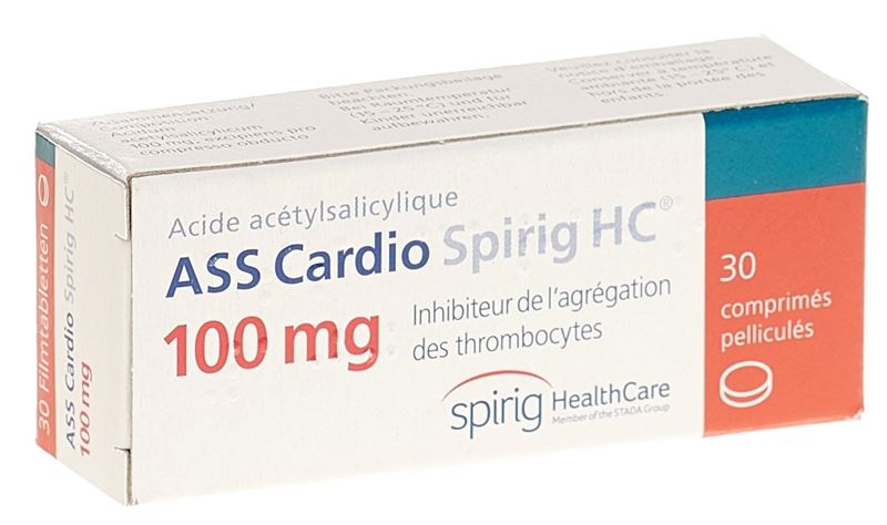 ASS Cardio Spirig HC cpr pell 100 mg 30 pce