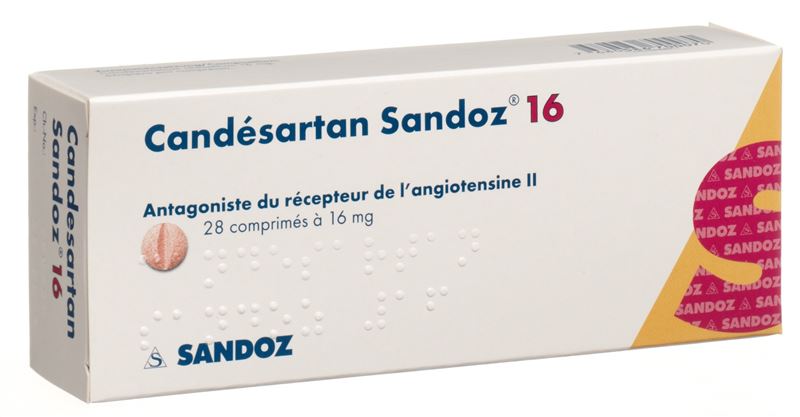 Candesartan Sandoz Tabl 16 mg 28 Stk Candesartan Sandoz Tabl 16 mg 28 Stk