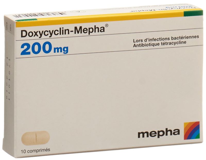 Doxycyclin-Mepha cpr 200 mg 10 pce