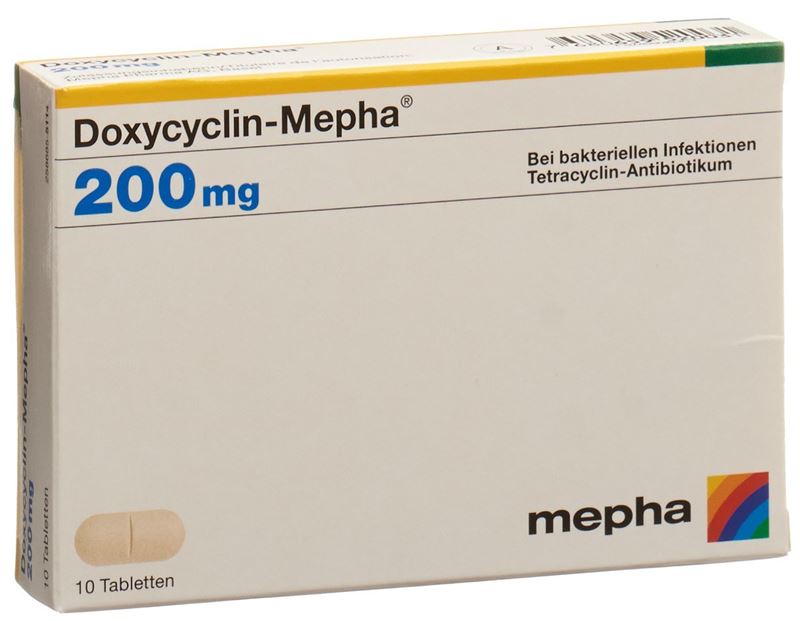 Doxycyclin-Mepha cpr 200 mg 10 pce