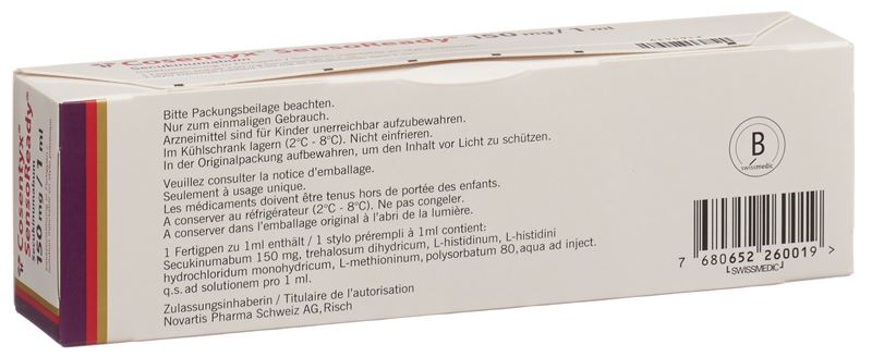 Cosentyx SensoReady sol inj 150 mg/1ml stylo pré Cosentyx SensoReady sol inj 150 mg/1ml stylo pré