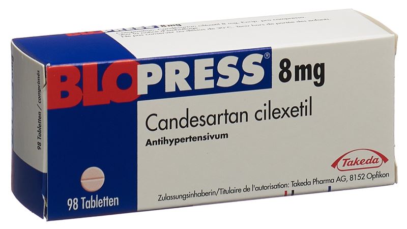 Blopress cpr 8 mg 98 pce Blopress cpr 8 mg 98 pce