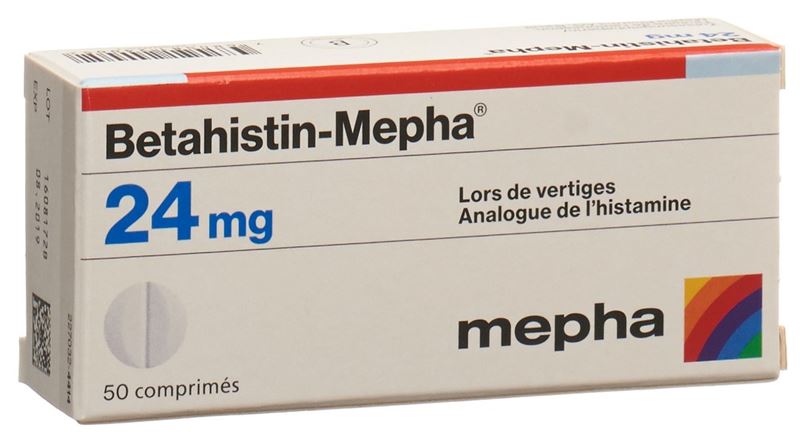 Betahistin-Mepha cpr 24 mg 50 pce Betahistin-Mepha cpr 24 mg 50 pce