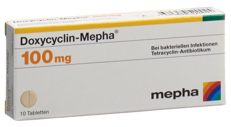 Doxycyclin-Mepha cpr 100 mg 10 pce
