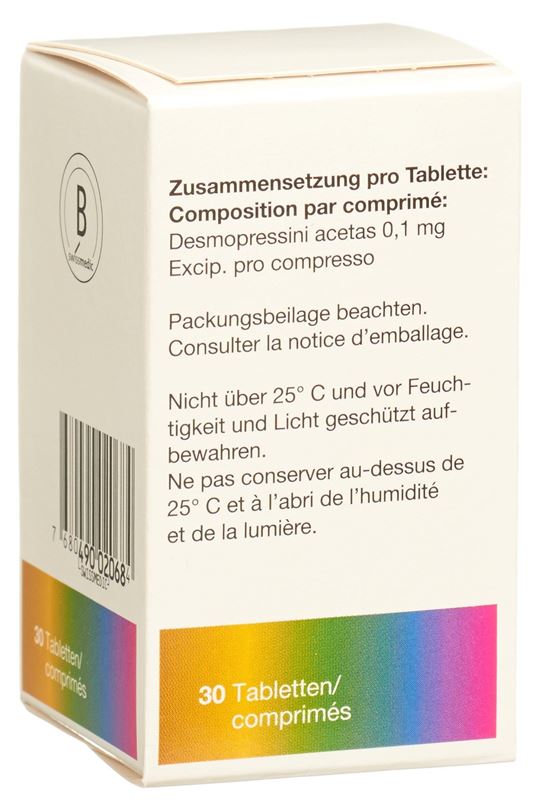 Minirin Tabl 0.1 mg Ds 30 Stk
