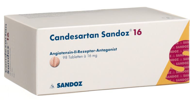 Candésartan Sandoz cpr 16 mg 98 pce Candésartan Sandoz cpr 16 mg 98 pce