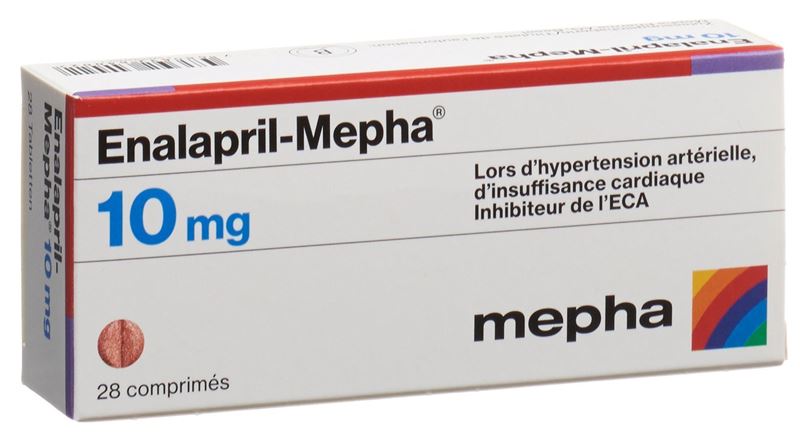 Enalapril-Mepha Tabl 10 mg 28 Stk Enalapril-Mepha Tabl 10 mg 28 Stk
