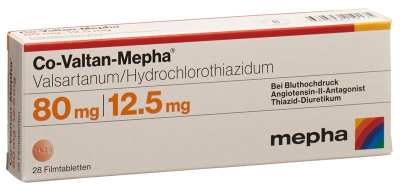 Co-Valtan-Mepha cpr pell 80/12.5 mg 28 pce Co-Valtan-Mepha cpr pell 80/12.5 mg 28 pce