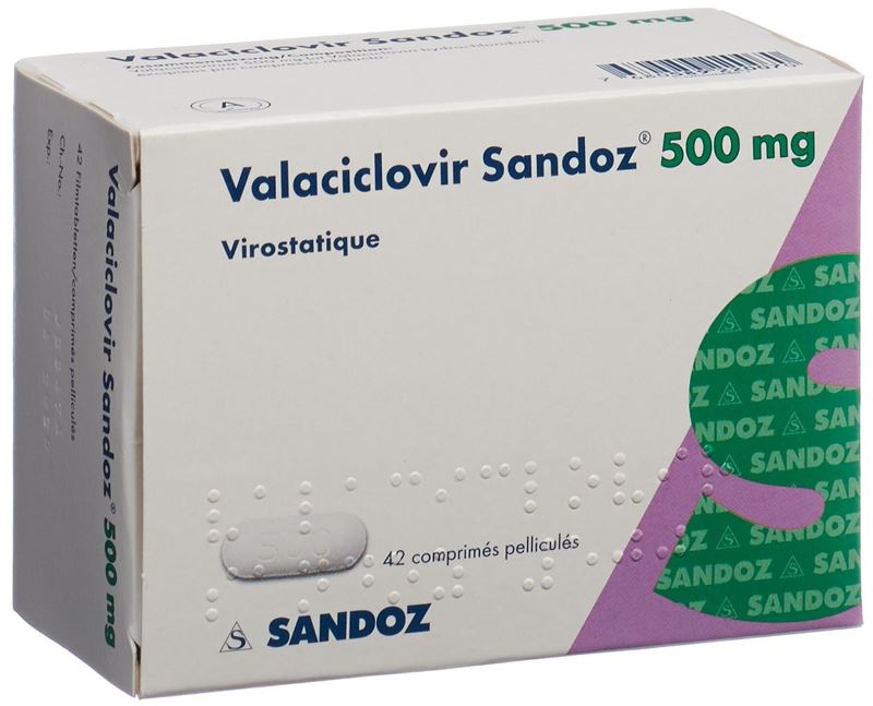 Valaciclovir Sandoz Filmtabl 500 mg 42 Stk