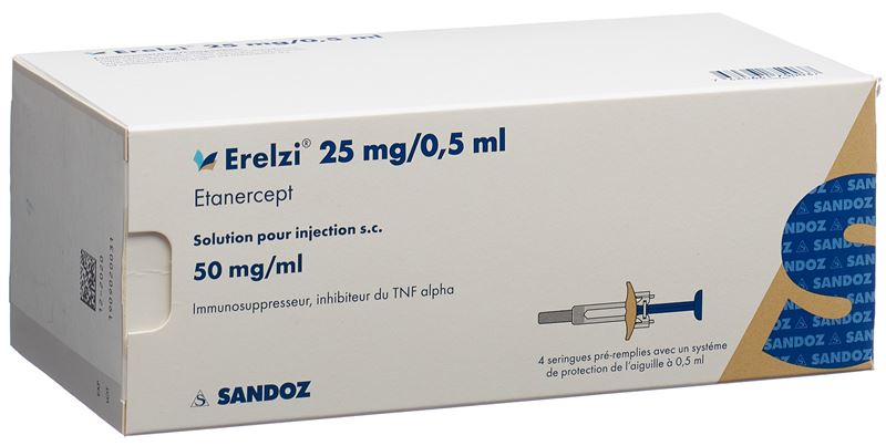 Erelzi sol inj 25 mg/0.5ml 4 ser pré 0.5 ml