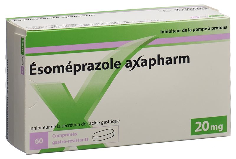 Ésoméprazole Axapharm cpr pell 20 mg 60 pce