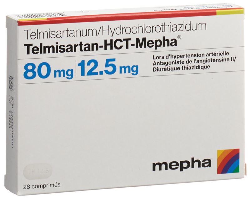 Telmisartan-HCT-Mepha Tabl 80/12.5 mg 28 Stk