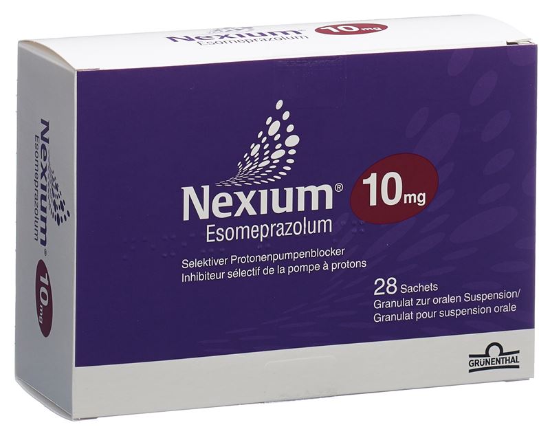 Nexium gran 10 mg pour suspension orale sach 28 pce
