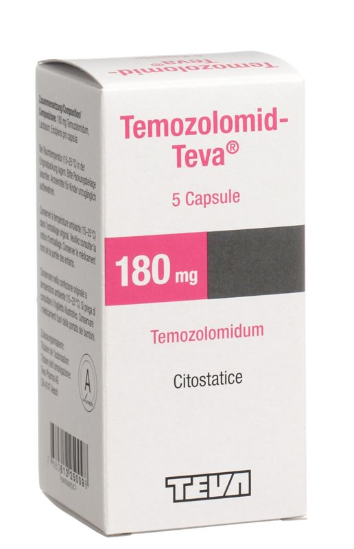 Temozolomid-Teva Kaps 180 mg Fl 5 Stk Temozolomid-Teva Kaps 180 mg Fl 5 Stk