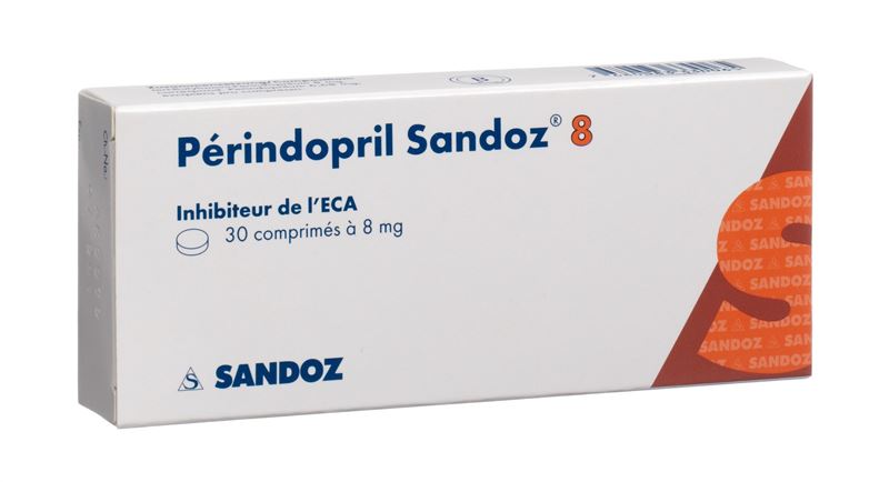 Périndopril Sandoz cpr 8 mg 30 pce