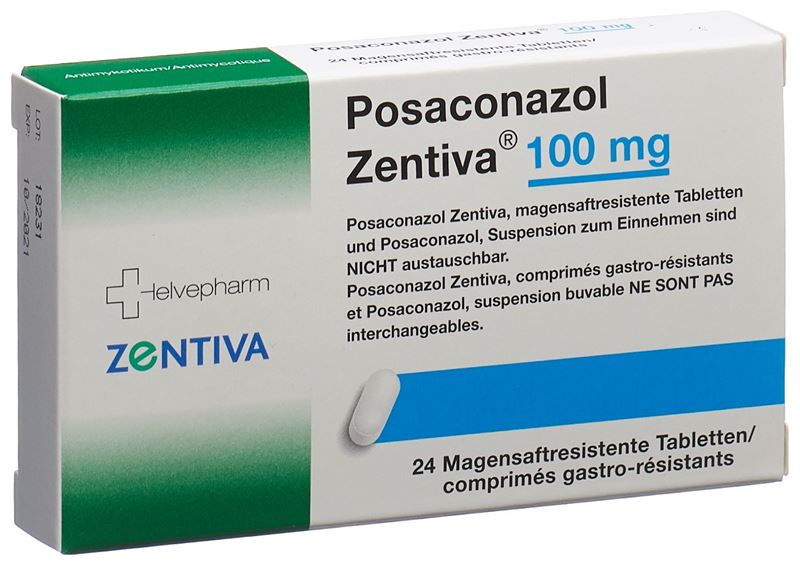 Posaconazol Zentiva cpr 100 mg 24 pce Posaconazol Zentiva cpr 100 mg 24 pce