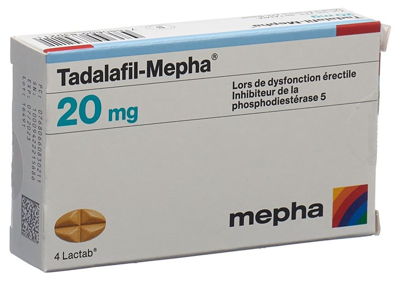 Tadalafil-Mepha Filmtabl 20 mg 4 Stk