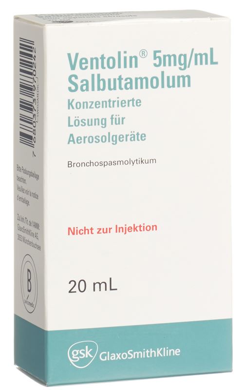 Ventolin Inhal Lös 5 mg/ml 20 ml Ventolin Inhal Lös 5 mg/ml 20 ml