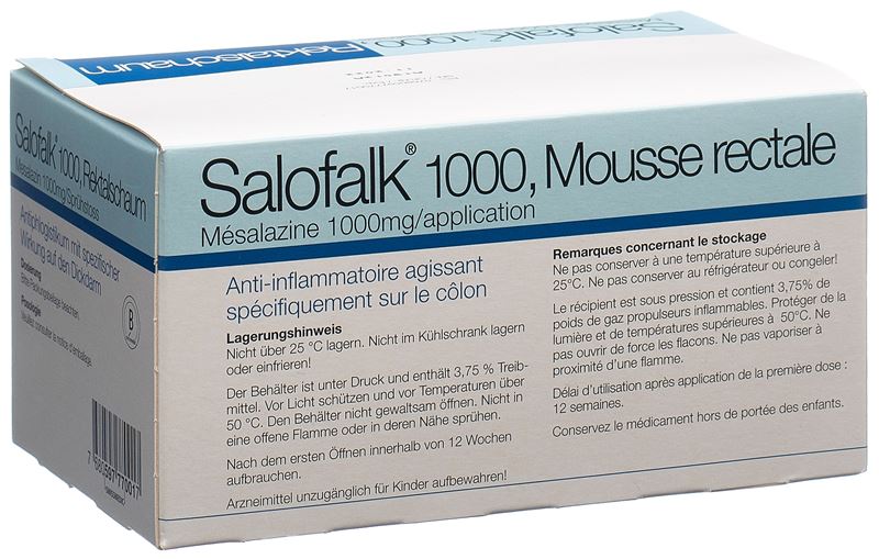 Salofalk mousse rect 1000 mg fl 80 g