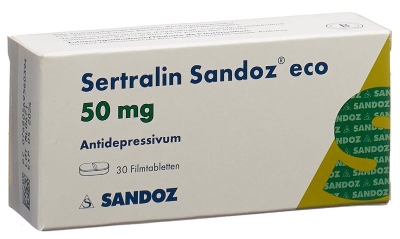 Sertraline Sandoz eco cpr pell 50 mg 30 pce