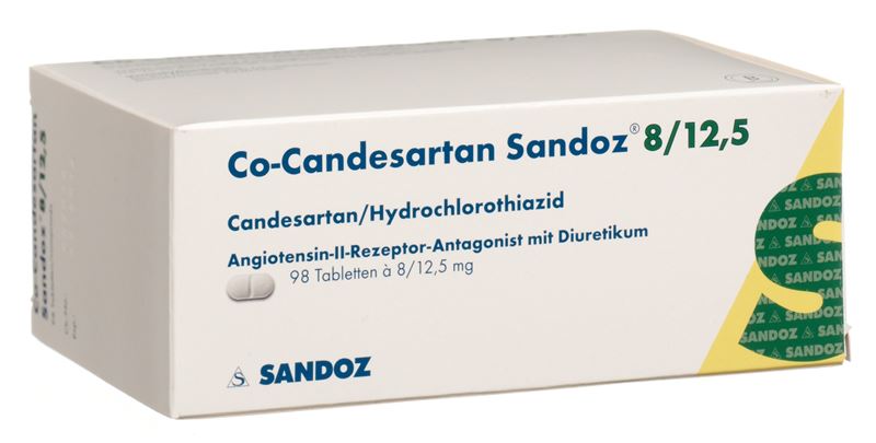 Co-Candésartan Sandoz cpr 8/12.5 mg 98 pce