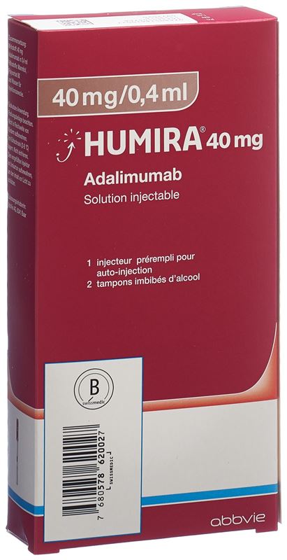 Humira sol inj 40 mg/0.4ml stylo prérempli 0.4 ml