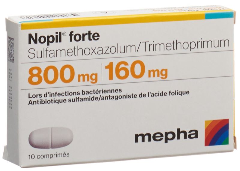 Nopil forte Tabl 800/160mg 10 Stk