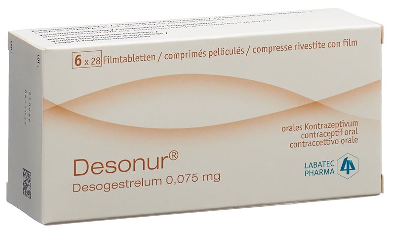 Desonur Filmtabl 0.075 mg 6 x 28 Stk Desonur Filmtabl 0.075 mg 6 x 28 Stk